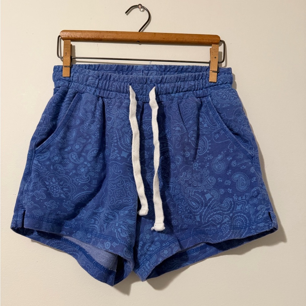 Alpine Design Blue Paisley Lounge Shorts – XS